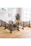 FFD Wooden Fence Wooden Expendable Garden Fence Wooden Wicker Fence Portable Freestanding Fence - 4