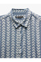 Viscose Regular Fit Short Sleeve Patterned Shirt - 6