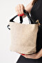 Women's Straw Daily Stylish Handle Cross Shoulder Bag - 3