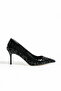 Siyah Leopar Desenli Stiletto – Zarif, Şık ve İnce Topuklu Sivri Burun Kadın Ayakkabı (7 cm) - 6