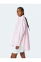 Cotton Long Sleeve Oversize Shirt with Heart Embroidery Detail