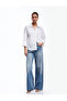 Comfortable Fit 3/4 Sleeve Classic Collar Embroidered Ethnic Pattern Shirt - 3