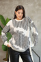Round Crew Neck Long Sleeve Knitted Bowknot Jacquard Pattern Winter Stylish Knitwear Sweater - 6