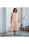 Floral Print Square Neck Night Dress - 2