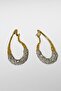 Gold Color Stone Detailed Earrings (Pair) - 2