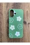 iPhone 16 Daisy Patterned Inner Velvet Premium Silicone Launch Phone Case