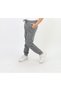Unisex Ribbed Lace up Longs Elastic Gray Tracking Pants - 2