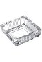Crystal Clear Glass Square Shape Ashtray (4x4in)