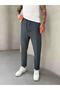 Petrol Waffle Fabric Boyfriend Pants - 2