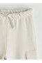 Lcw Kids Gray Elastic Waist Embroidered Boy's Jogger Sweatpants - 3