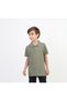 Unisex Khaki Polo Collar T-Shirt - School T-Shirt - 2