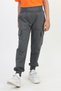 Unisex Ribbed Cargo Pocket Gray School Pants - 7