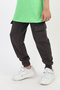 Unisex Printed Ribbed Cargo Pocket Smoked Color Tracksuit Bottoms School Tracksuit - 4