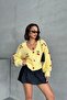 Women's Yellow Cherry Accessory Knitwear Cardigan