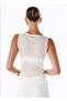 Ultrafine Merino Wool Blended Knitwear Top Ecru - 7