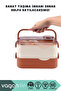 Bento 1350ml Lunchbox New Collection 2 Layers 3 Compartments and Sauce Bowl Steel Sefer Bowl Lunch Box - 3