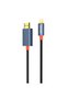 Aluminum Alloy Lightning to HDMI Woven Cable, 2m, 1080P Full HD, Tangle-Free – Black