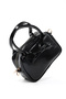 Crinkled Textured Black Shk217 Bow Faux Leather, Single Compartment, Zippered, Hand, Arm and Shoulder Bag - 8