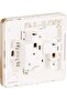 E8315_WG_G12 AvatarOn Gold - Single switched socket - 13 A - 230 V - 1 gang - Gol - 5