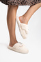 Women's Cream Panda Figured Plush House Slippers Non-Slip Silent Sole Slippers - 3