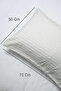 100% Cotton 2-Piece Striped Satin Pillowcase 50 X 70 cm - Ecru - 3
