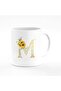 Designer Printed Coffee Mug 11oz Ceramic Personalised Gift Mugs Cup - Custom Monogram Init