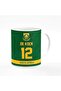 Stylized Designer Coffee Mug with Durable Handle, 11oz Ceramic Personalized Gift Cup - Player - Quin