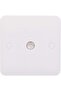 Lisse 1-Gang TV/FM Square Edge Moulded Socket, White