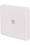 Lisse 1-Gang TV/FM Square Edge Moulded Socket, White - 4