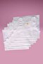 332X6 Girl's 6-Piece 100% Cotton, Combed Cotton Ribbed Lace Undershirt-White