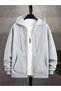 Unisex Zippered Hooded Sweatshirt
