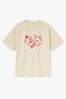 Oversize Beige Women's Ciao Printed T-Shirt T-Shirt
