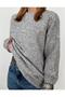 Crew Neck Oversize Elite Setona Knitwear Sweater Gray - 5