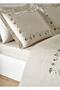 طقم غطاء لحاف مطرز من الساتان القطني مزدوج - 3