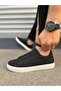Flame Lace-Up Suede Men's Casual Sneaker Shoes - Jy - Jy Sbt - Black - 3