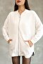 Women's Premium Soft Modal Hooded Oversize Zippered Sweatshirt 25518 - 7