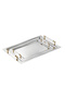 Berlin Tea and Coffee Tray White Gold Set of 2 - 2