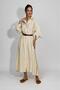 Women's Modal Long Shirt Dress Ecru - 3