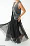 Women's Black Rubber Waist Tulle Skirt - 3