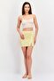 Women Abstract Print Mini Skirt, Multicolor - 4