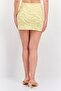Women Abstract Print Mini Skirt, Multicolor - 3