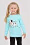 Girl's Dog Bear Printed Sweatshirt - 3