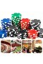 Professional Poker Chips/Chip Set 100 Casino Quality Game and Hobby Team Luxury Vip Special Production - 5