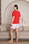 100% Cotton Plus Size 3 Piece Women's Pajamas Set - 5