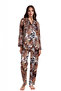 Luxury Boxed Satin Pajamas Set – Lace Sleeves, Long Sleeves, Korean Silk Texture, Dowry Gift