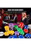 Professional Poker Chips/Chip Set 100 Casino Quality Game and Hobby Team Luxury Vip Special Production - 6