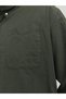 Men's Green Jjeoxford Shirt L/S S21 Noos Pls Plus Size Shirt 12190444-Forestnig - 7
