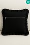 100% Cotton Ruffle Throw Pillow Cover Vintage Decorative Throw Pillow Case - 3