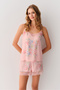 Flower Athlete Shorts Pajama Set - 2