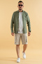 Men's Khaki Slim Fit Slim Fit Viscose Linen Shirt - 2